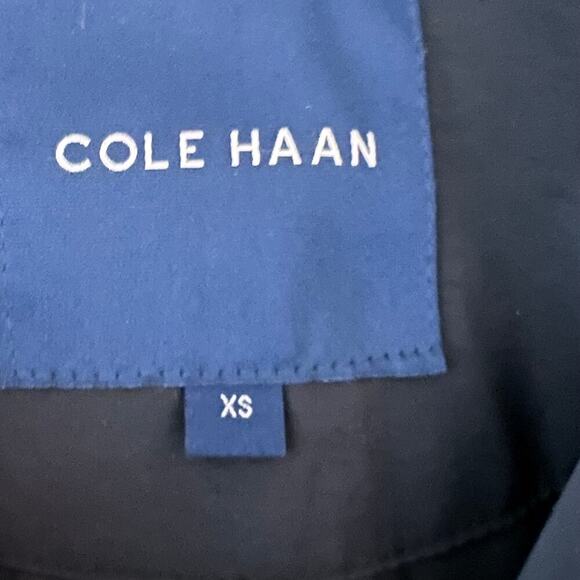 Cole Haan Jacket Quilted Black Belted Coat Women’s XS - Picture 6 of 7